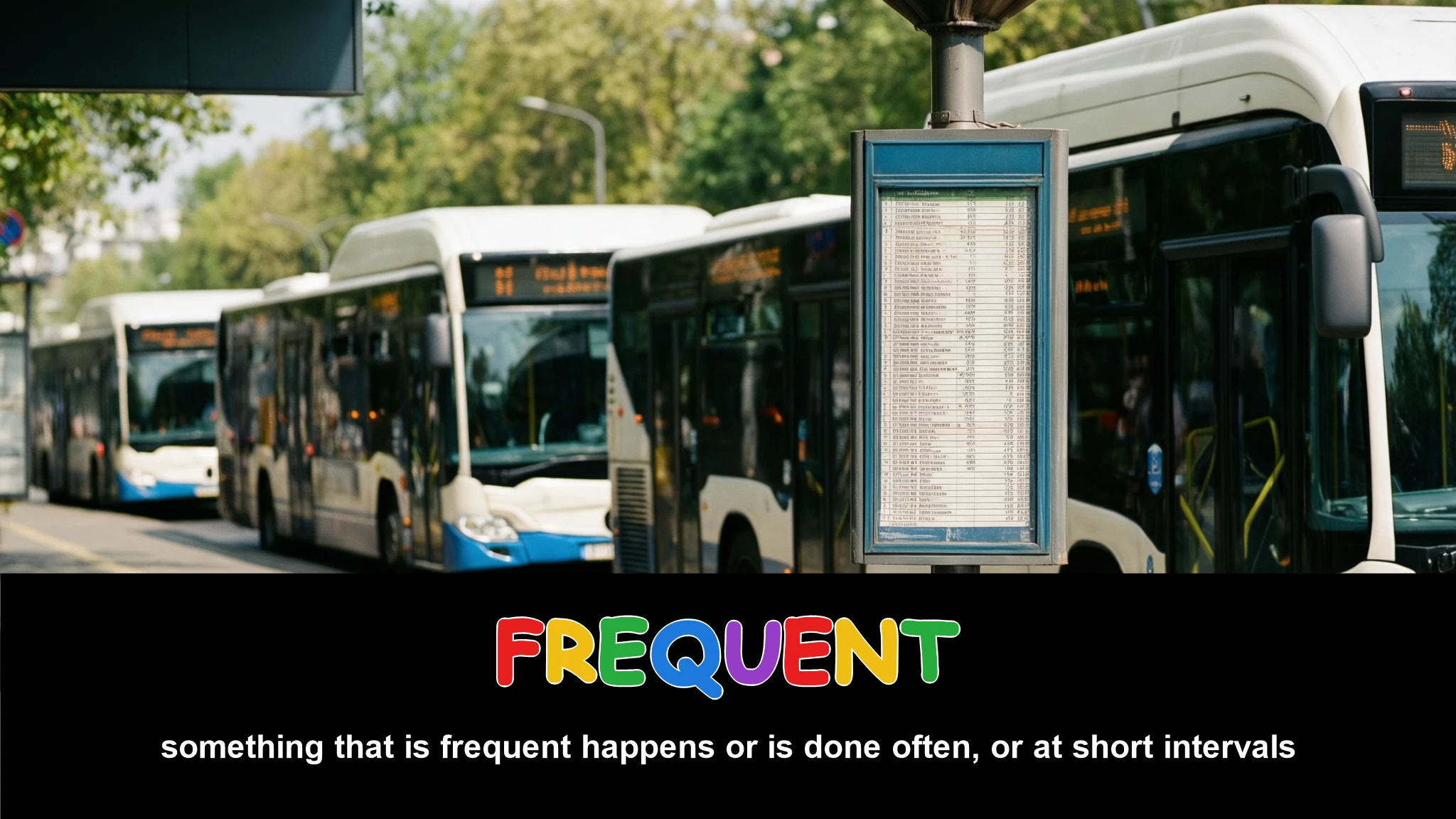 English Illustration for frequent